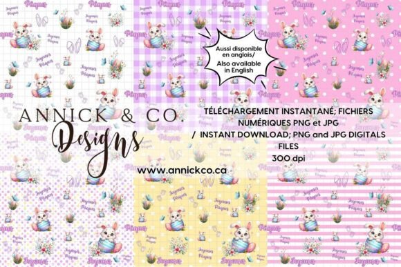 Download Joyeuses Paques Lapin Mignon Paper Set - Set Collection