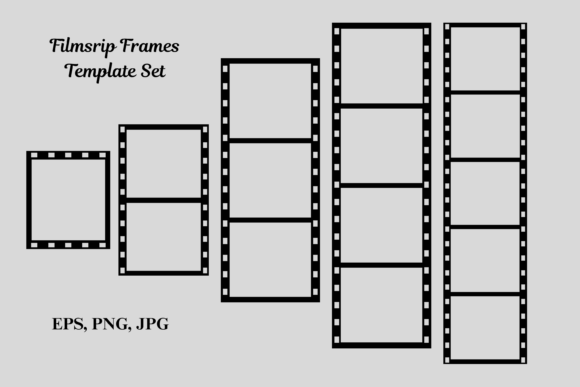 Download Film Strip Photo Frame Tape Template Set - Set Collection
