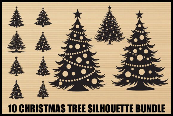Download Christmas Tree Silhouette Set - Premium Resources