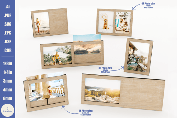 Download Laser Cut Photo Frames Set - 18 Designs - Set Collection