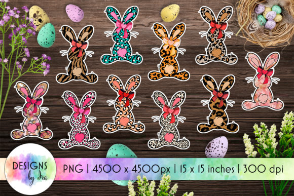 Download Easter Bunny Stickers Set of 10 - Set Collection