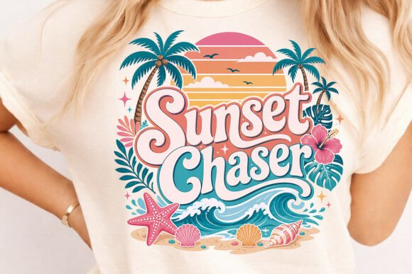 Download Sunset Chaser Retro Summer Png,Beach Png - Set Collection