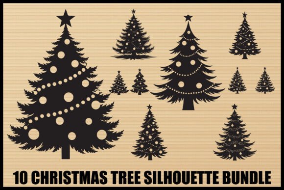 Download Christmas Tree Silhouette Set - Premium Resources