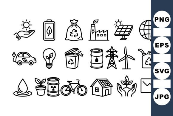Download Eco Friendly Line Icon Set - Set Collection