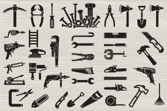 Download Versatile Tool Icon Silhouette Set - Set Collection