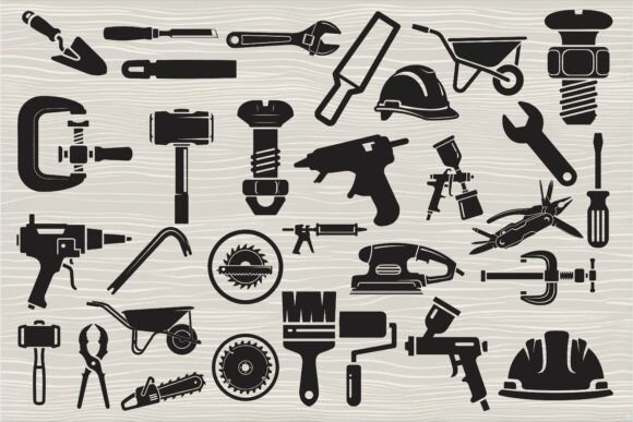Download Versatile Tool Icon Silhouette Set - Set Collection